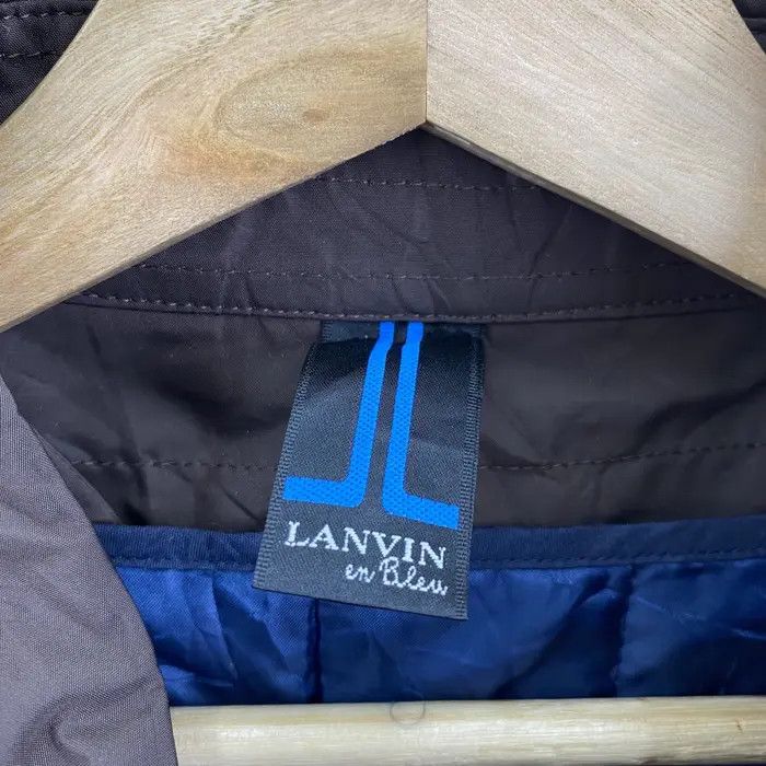 Lanvin Vtg 90’ LANVIN EN BLEU Paris Brown Peacoat Jacket Trench Size L / US 10 / IT 46 - 7 Thumbnail