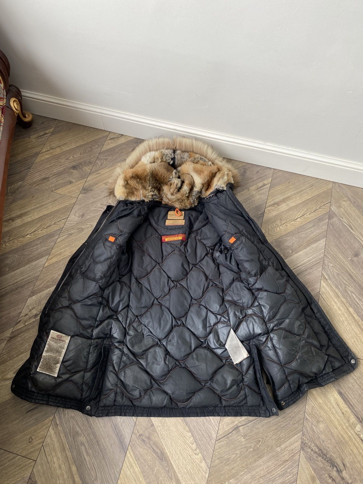 Parajumpers Vintage Parajumpers Hooded Fur Kodiak Padded Jacket Size US XS / EU 42 / 0 - 10 Thumbnail