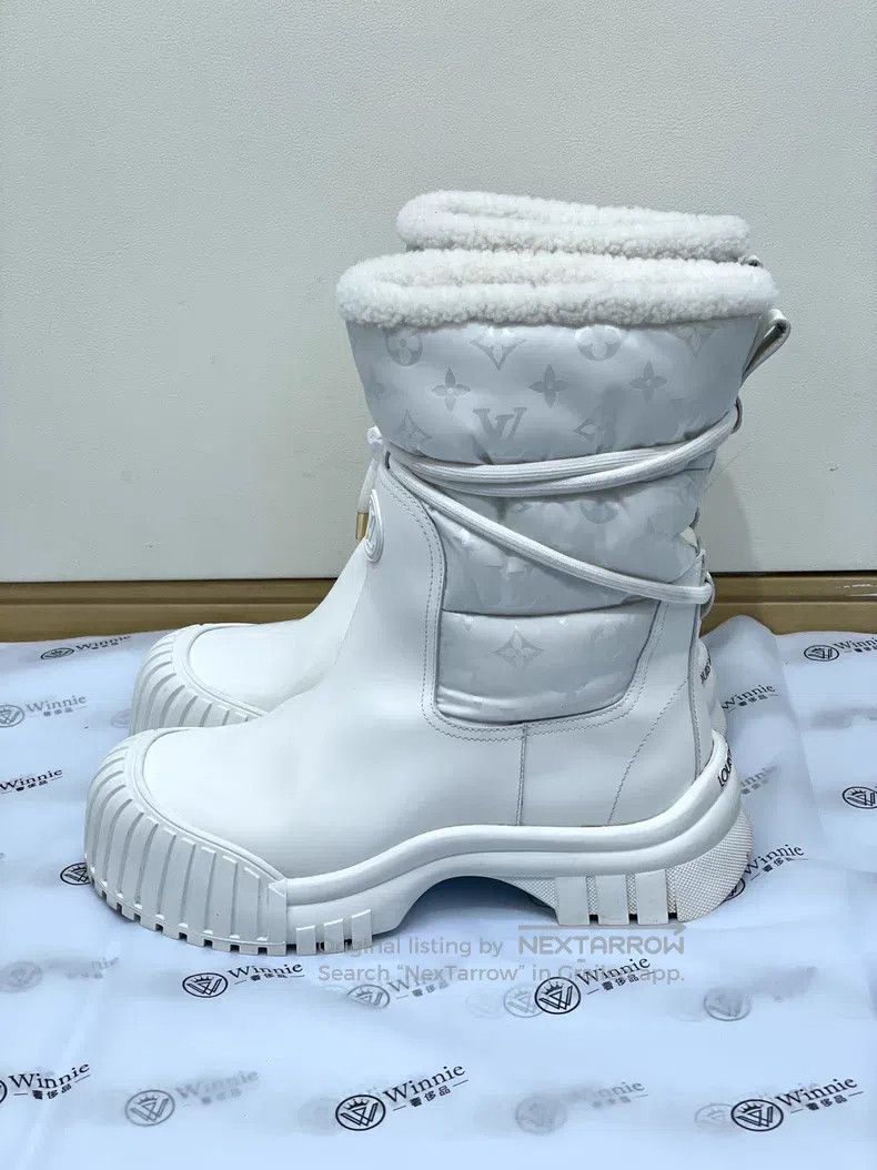 Louis Vuitton Louis Vuitton Thick print patchwork wool snow boots Size US 8.5 / IT 38.5 - 2 Thumbnail