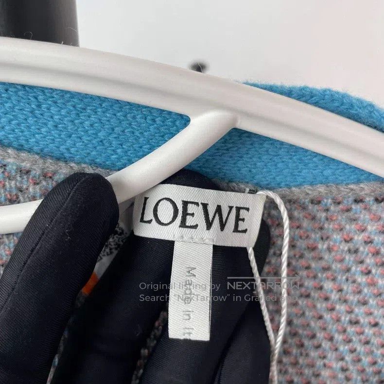 Loewe Loewe Wool Knit Cardigan - Blue Color Block Size M / US 6-8 / IT 42-44 - 7 Thumbnail
