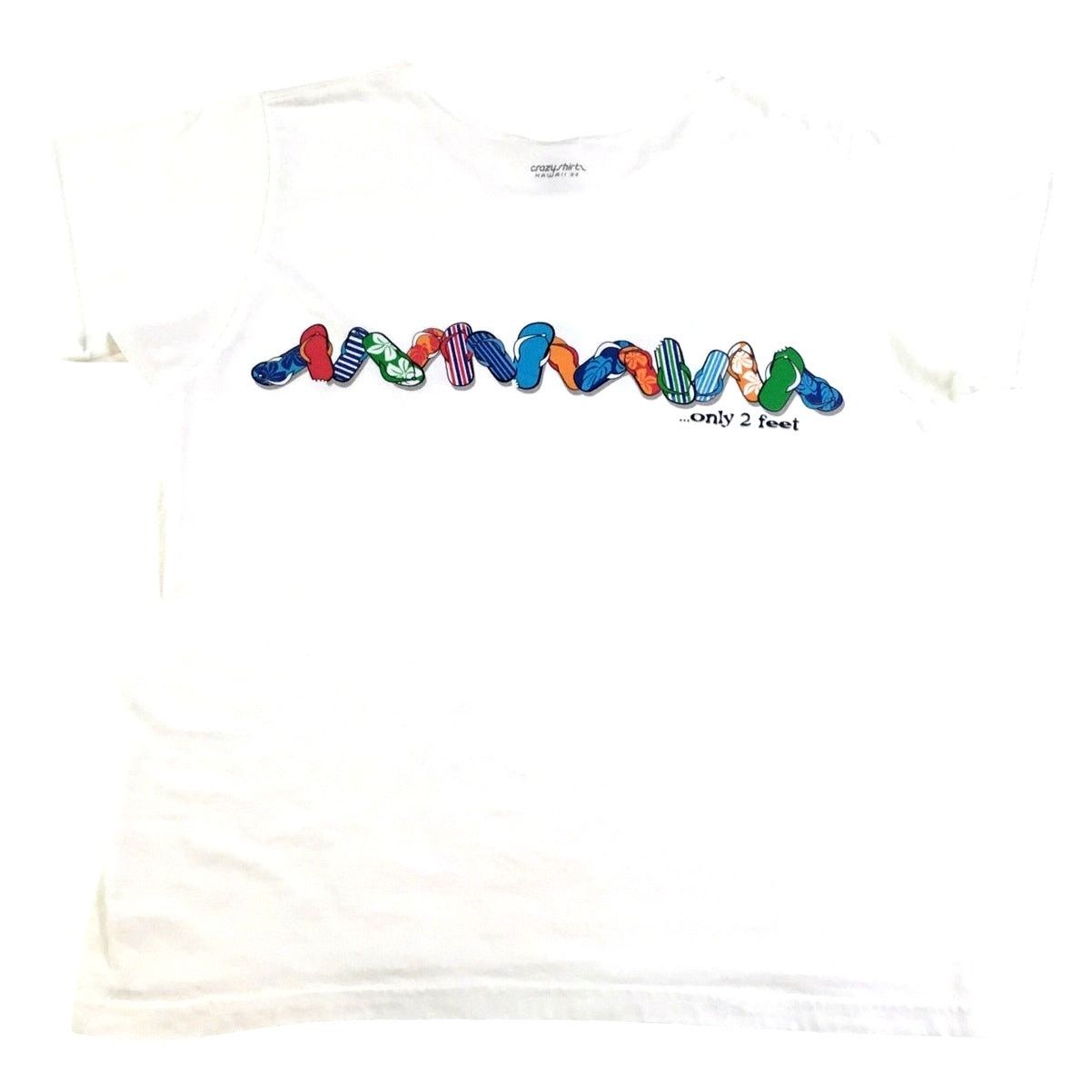 Other Crazy Shirts M TShirt Flip Flops So Many Slippas~Only 2 Feet Size M / US 6-8 / IT 42-44 - 2 Thumbnail