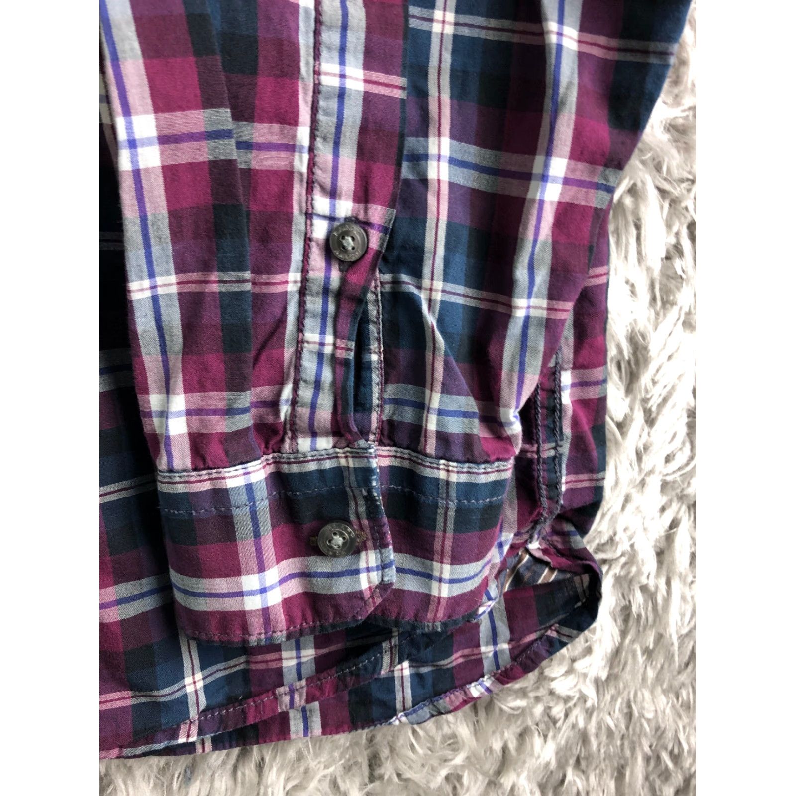 Vintage Black Brown 1826 Shirt Plaid Button-Down Long Sleeve Mens Large Red Collared Shirt Size US L / EU 52-54 / 3 - 3 Thumbnail