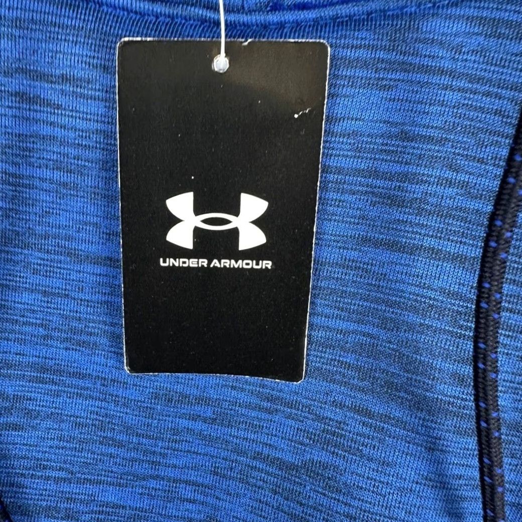Under Armour Under Armour Mens Hoodie Sweatshirt Medium Blue Heather Drawstring Pullover NEW Size US M / EU 48-50 / 2 - 7 Thumbnail