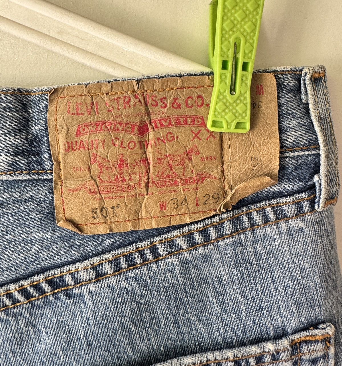 Levi's × Vintage Y2K LEVIS 501 RUGGED JEANS Size US 34 / EU 50 - 7 Thumbnail