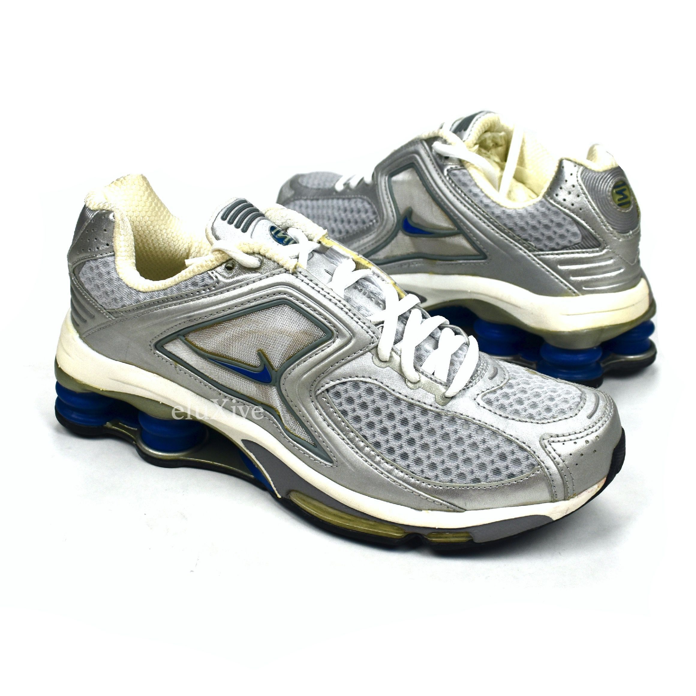 Nike 2003 SAMPLE Nike Shox International Silver Royal Blue DS Size US 9 / EU 42 - 1 Preview