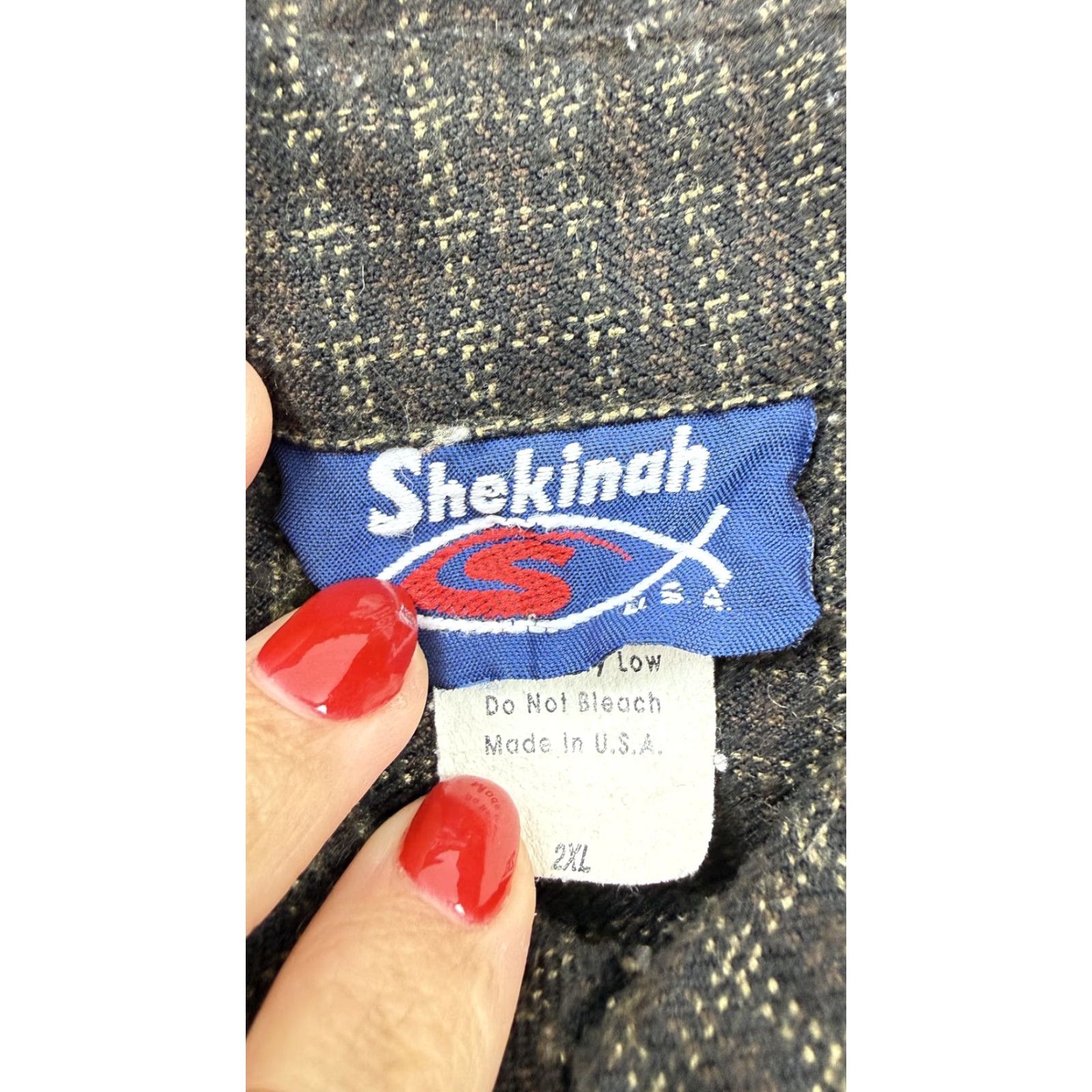Vintage VINTAGE Shekinah Shirt Mens 2XL Brown Check Short Sleeve Button Front Made In USA Size US XXL / EU 58 / 5 - 3 Thumbnail