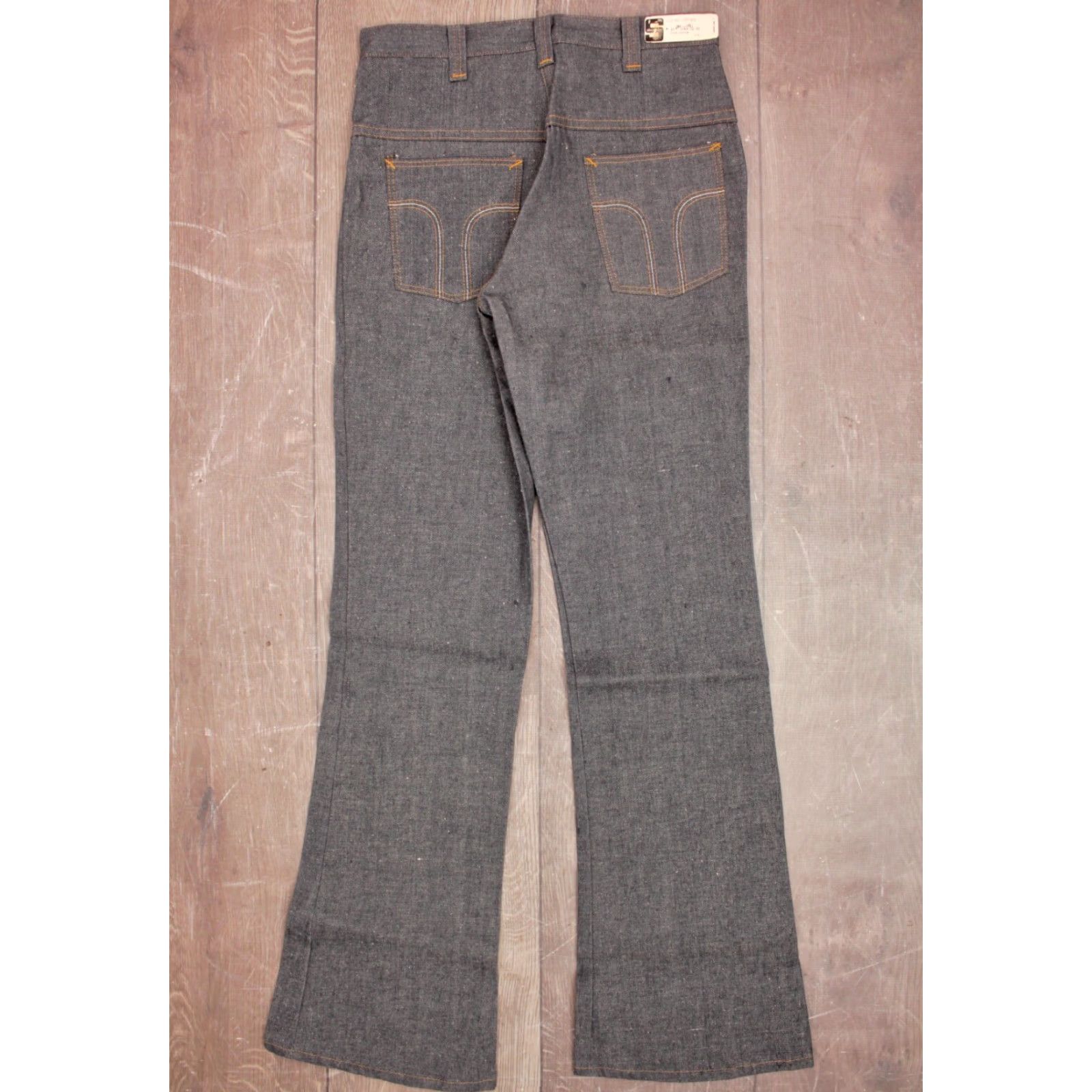 Vintage VINTAGE Stephens Jeans Flare 31x34.5 70s NOS 1970s Blue Cotton Cotton Original Jeans Mens Size US 31 - 3 Thumbnail