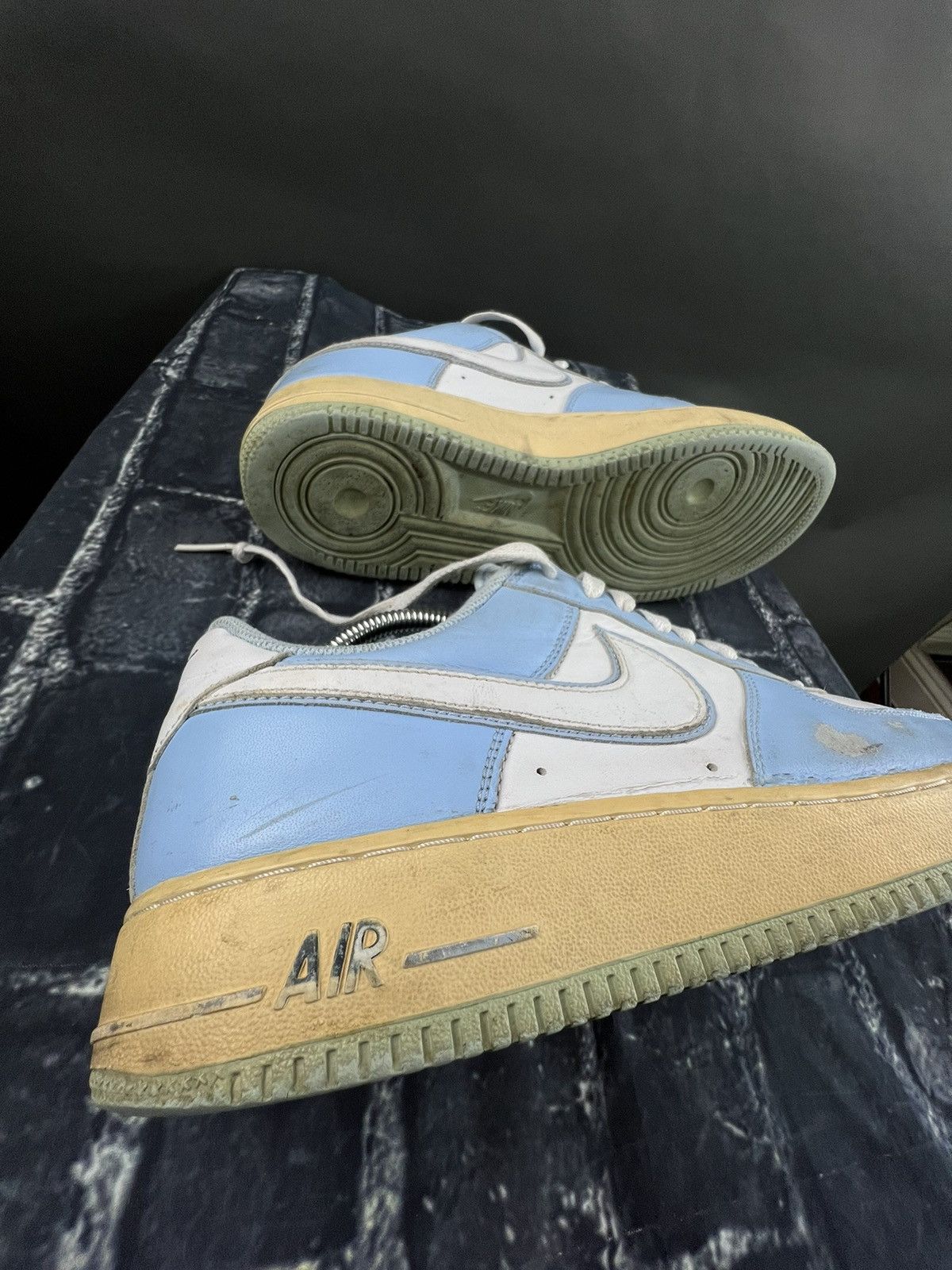 Nike Y2K NIKE Air Force 1 Low Baby Sky Blue & White on Gum Size US 12 / EU 45 - 6 Thumbnail