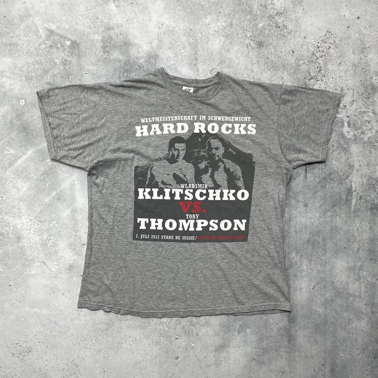 Vintage Klitschko VS Thompson Hard Rocks Boxing Promo T Shirt Gray Size US M / EU 48-50 / 2 - 1 Thumbnail