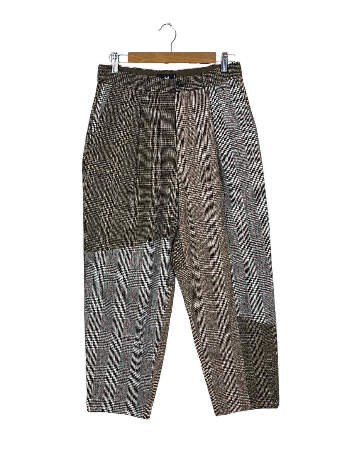 HARE Japanase brand Hare wool patch work style pant nice pattern Size US 30 / EU 46 - 1 Thumbnail