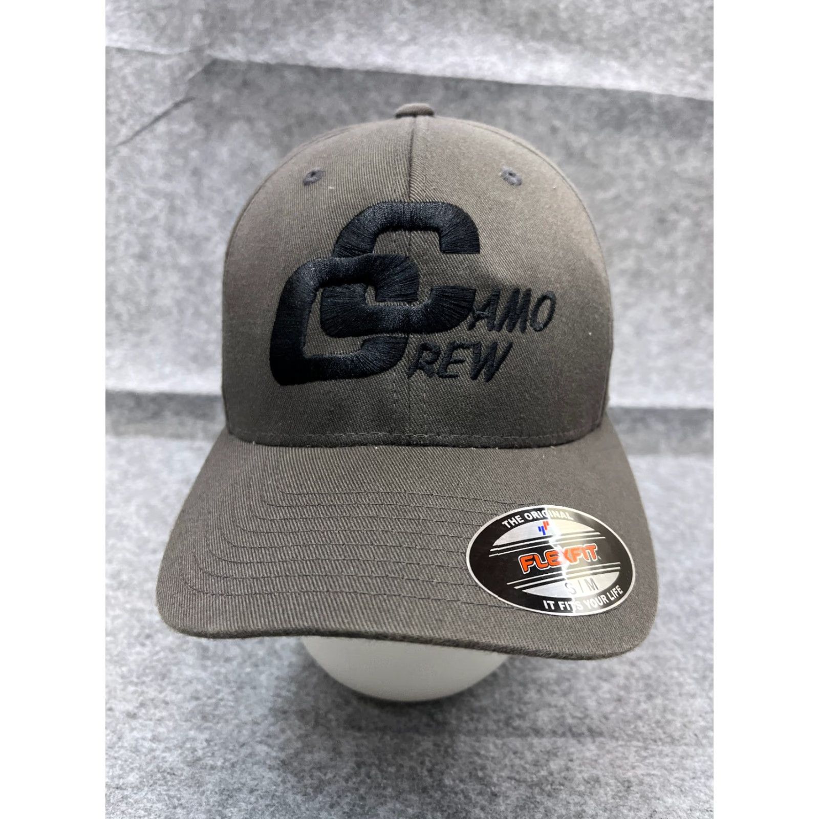 Port Authority Port Authority Camo Hat Cap Fitted Adult Medium Gray Cotton Polyester Knit Blend Mens Baseball Cap Size ONE SIZE - 2 Thumbnail