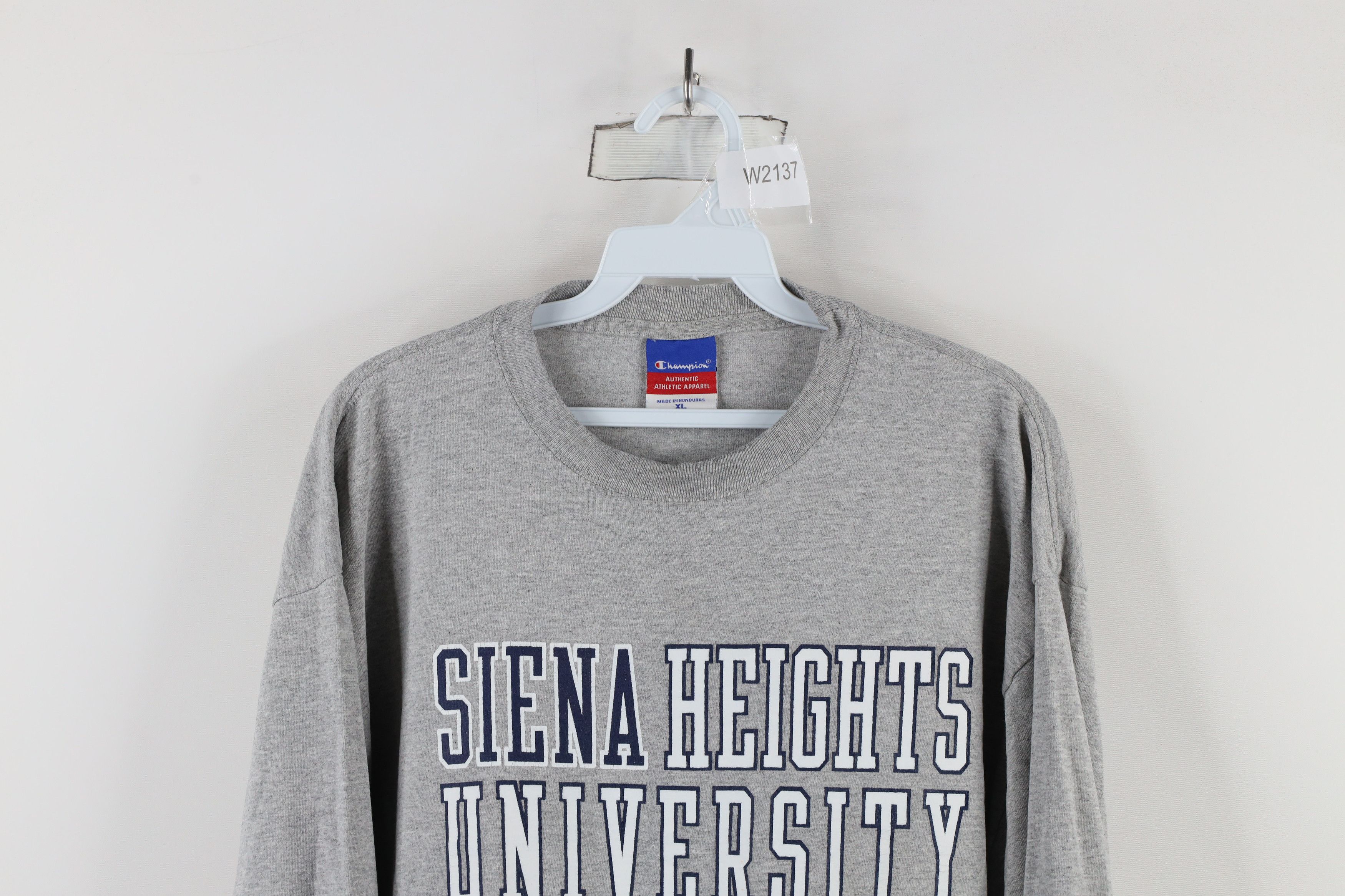 Champion × Vintage Vintage 90s Champion University Long Sleeve T-Shirt Gray Size US XL / EU 56 / 4 - 2 Thumbnail