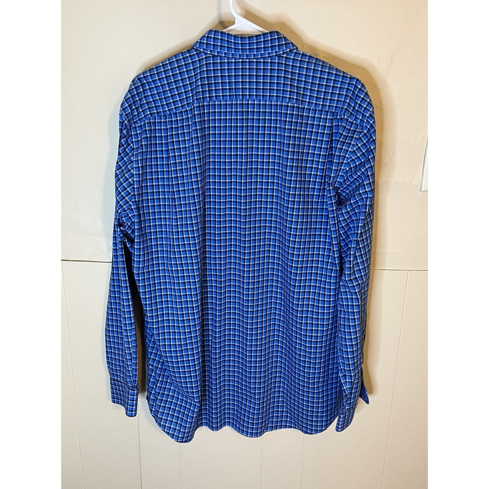 L.L. Bean L.L. Bean Mens L Blue Plaid Cotton Traditional Fit Shirt Size US L / EU 52-54 / 3 - 4 Thumbnail