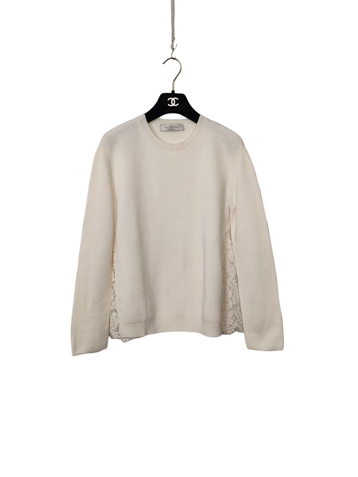 Valentino Valentino Lace Panel Sweater Size M Size M / US 6-8 / IT 42-44 - 1 Thumbnail