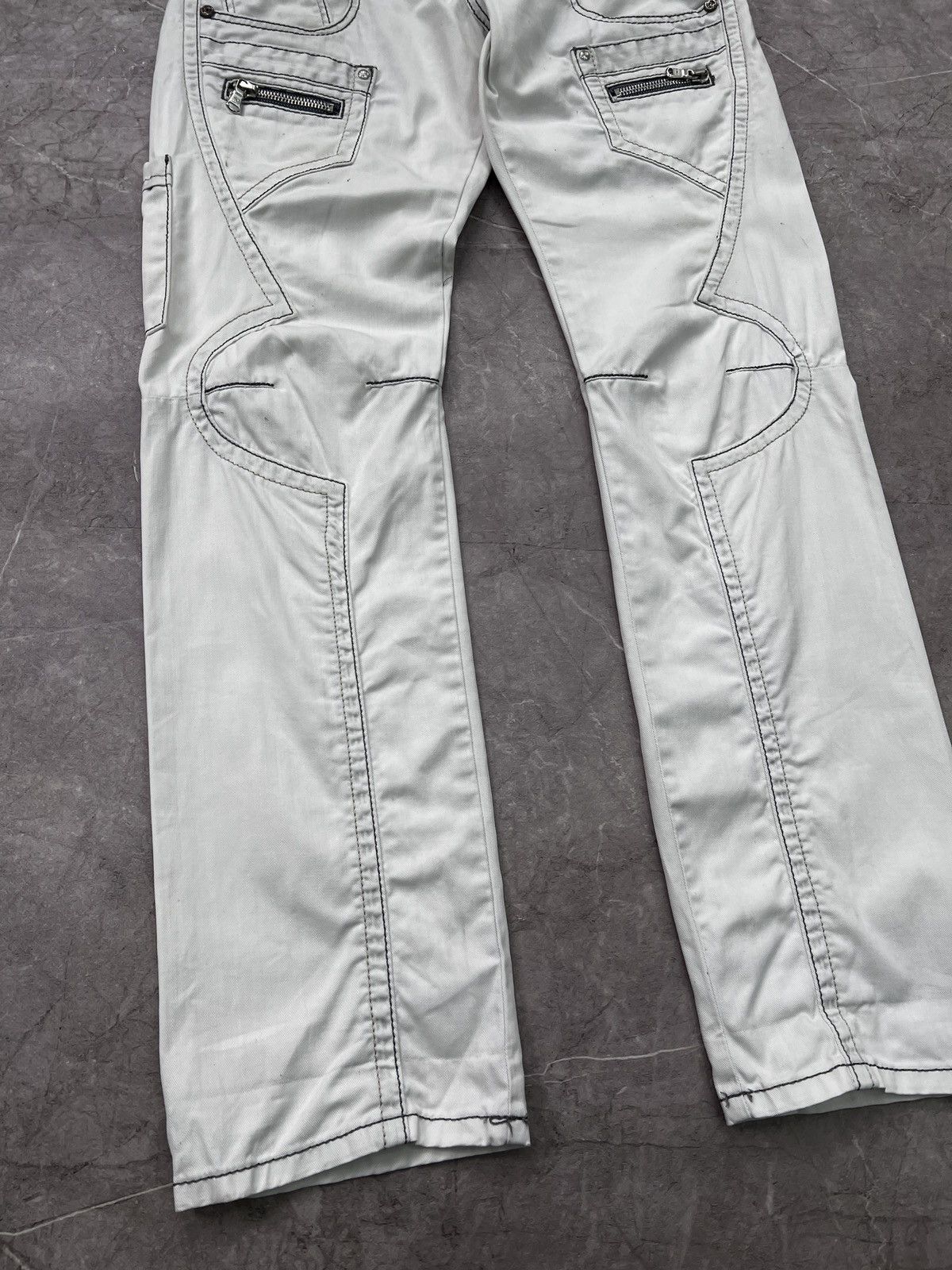 Emporio Armani × If Six Was Nine × Le Grande Bleu (L.G.B.) 2000s Unknown Japanese Bondage Cargo Pants 2k style Size US 34 / EU 50 - 2 Thumbnail