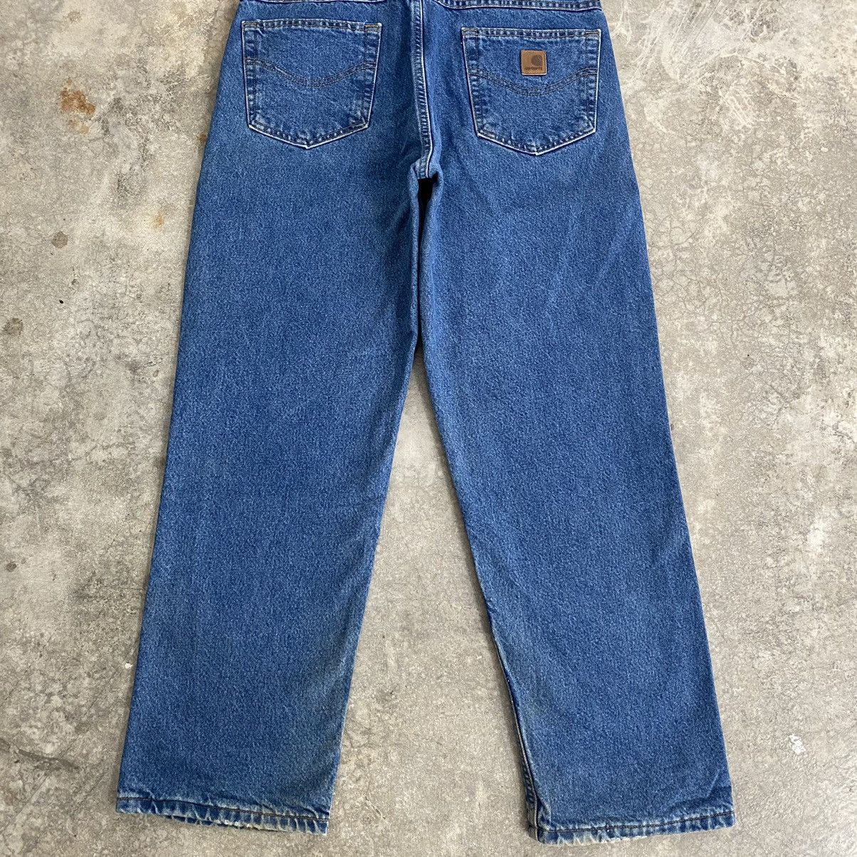 Carhartt VTG Carhartt Blanket Lined Relaxed Fit Denim Jeans Size US 34 / EU 50 - 21 Thumbnail