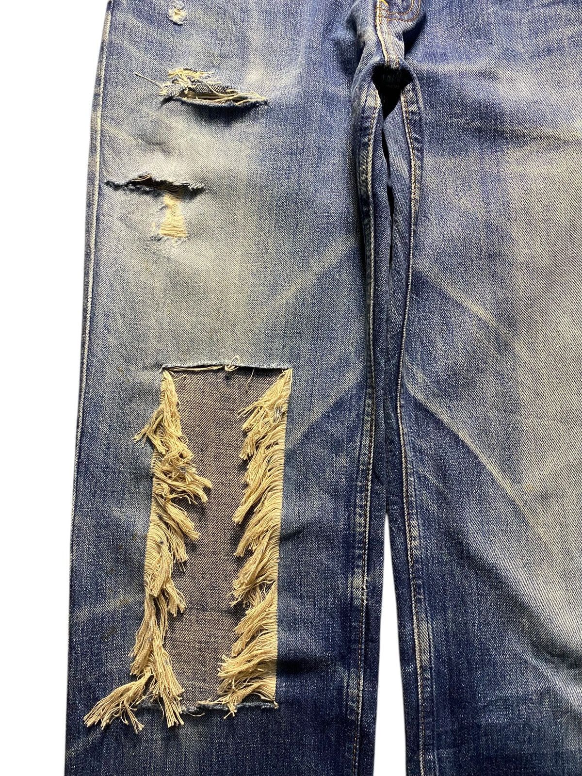 Levi's Vintage Clothing Vintage Levis 502 Mud Wash Ripped Loose Jeans Size US 30 / EU 46 - 7 Thumbnail