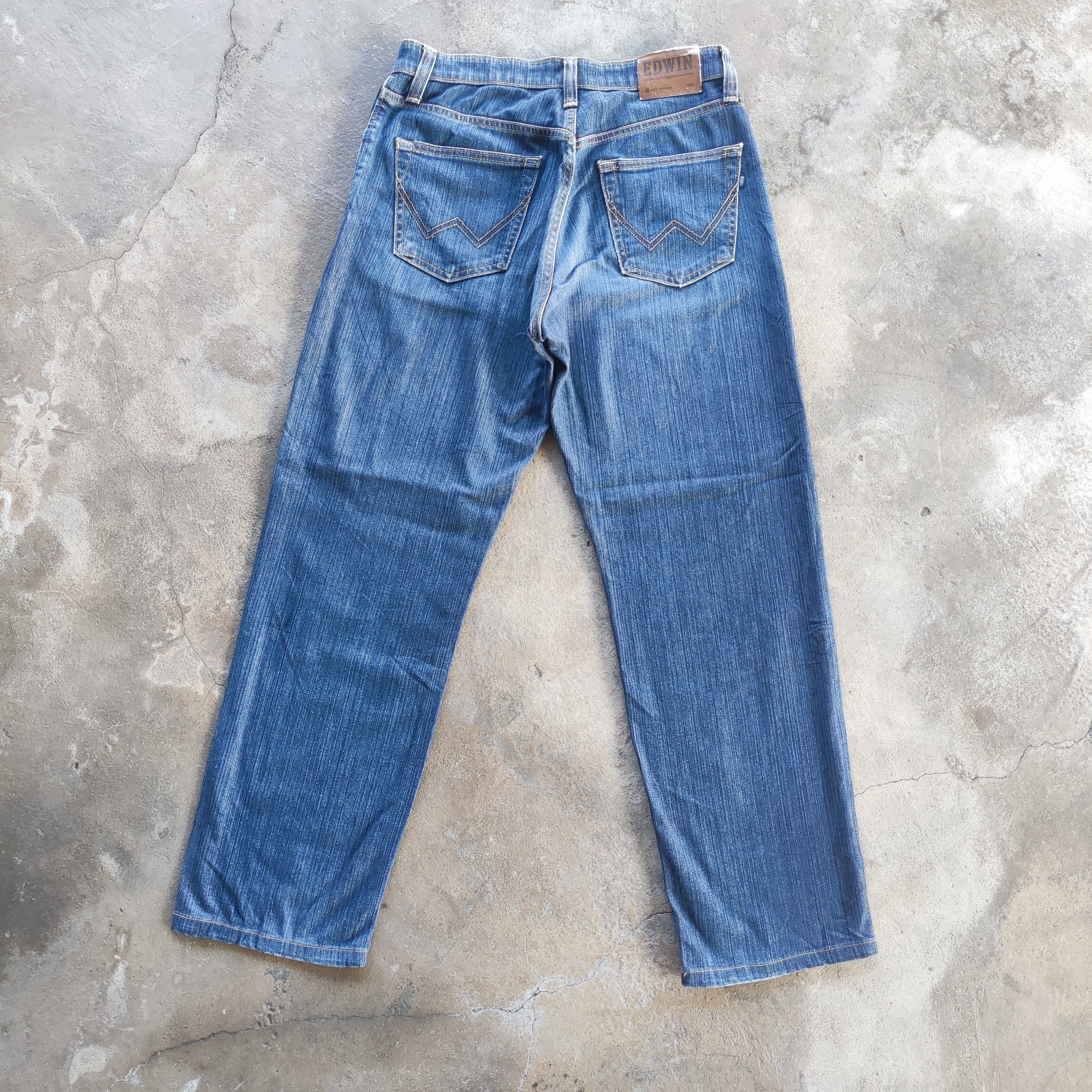 Edwin Vintage Edwin Brand Buggy Jeans Distressed Ripped Pants Size US 30 / EU 46 - 9 Thumbnail