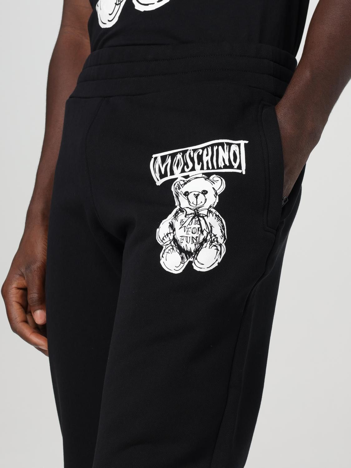 Moschino o1s22i1n0924 Jogger Pant in Black Size US 34 / EU 50 - 4 Thumbnail