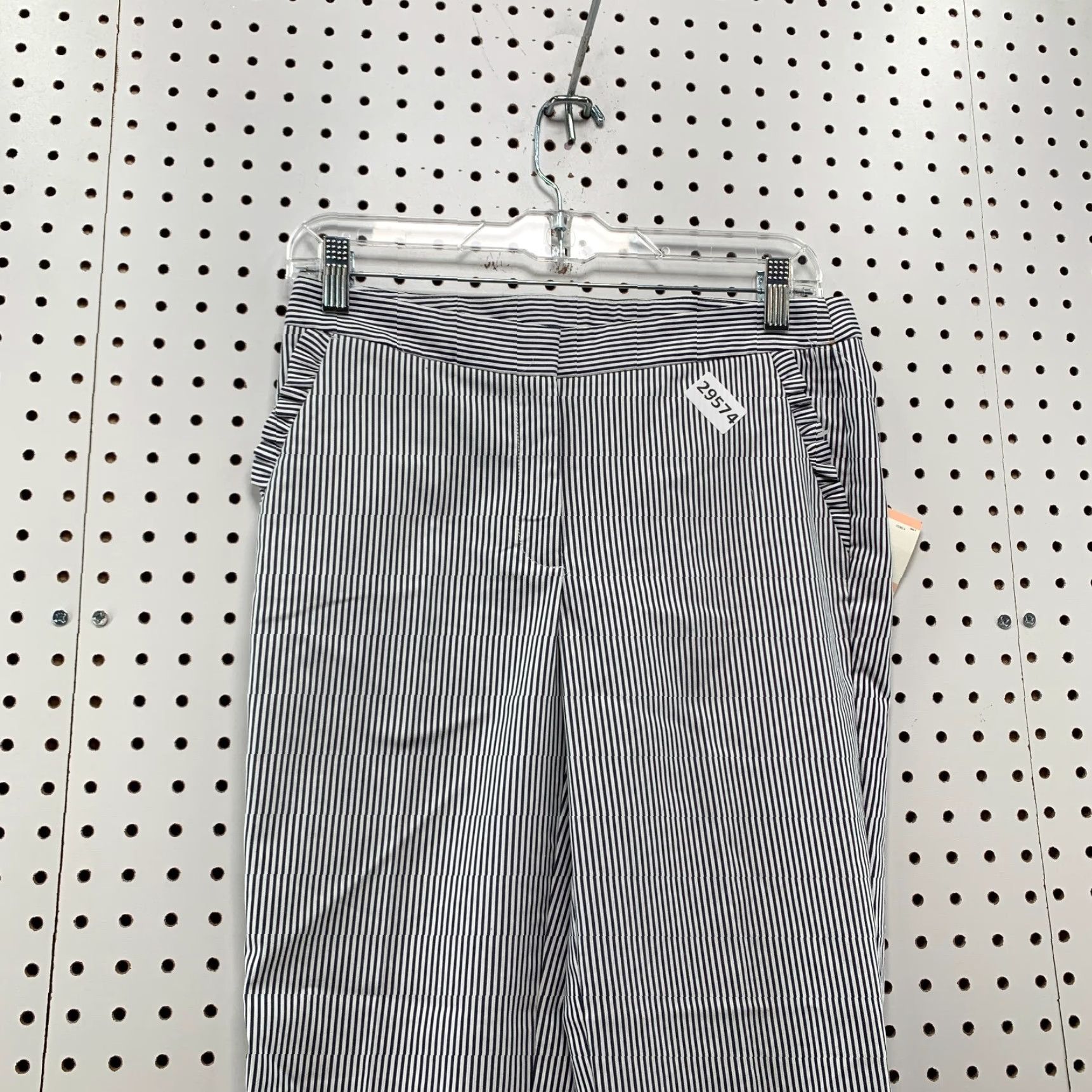 Anne Klein NEW Anne Klein Dress Pants Womens Size 2 Fits 29x27 Blue White Striped NWT Size 26" / US 2 / IT 38 - 5 Thumbnail