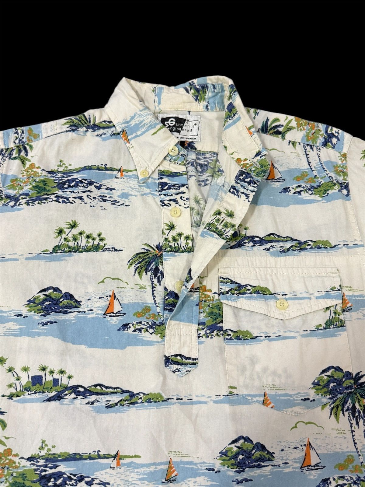 Engineered Garments × Nepenthes 🔥RARE🔥Engineered Garments Nepenthes Hawaii Shirt Half Button Size US S / EU 44-46 / 1 - 4 Thumbnail