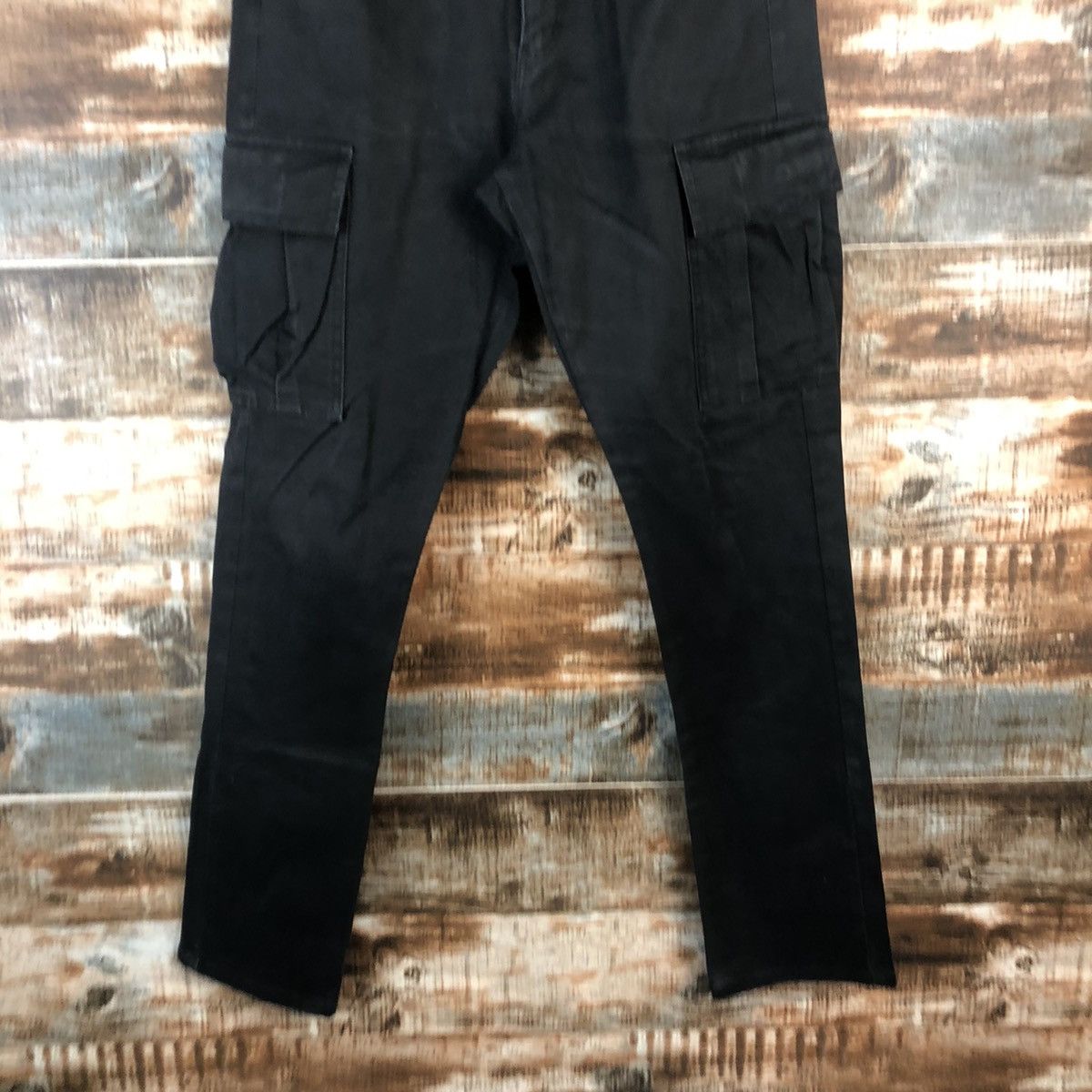Japanese Brand DL Zip Five Dark Blue Cargo Multipocket Pants #C701 Size US 30 / EU 46 - 3 Thumbnail