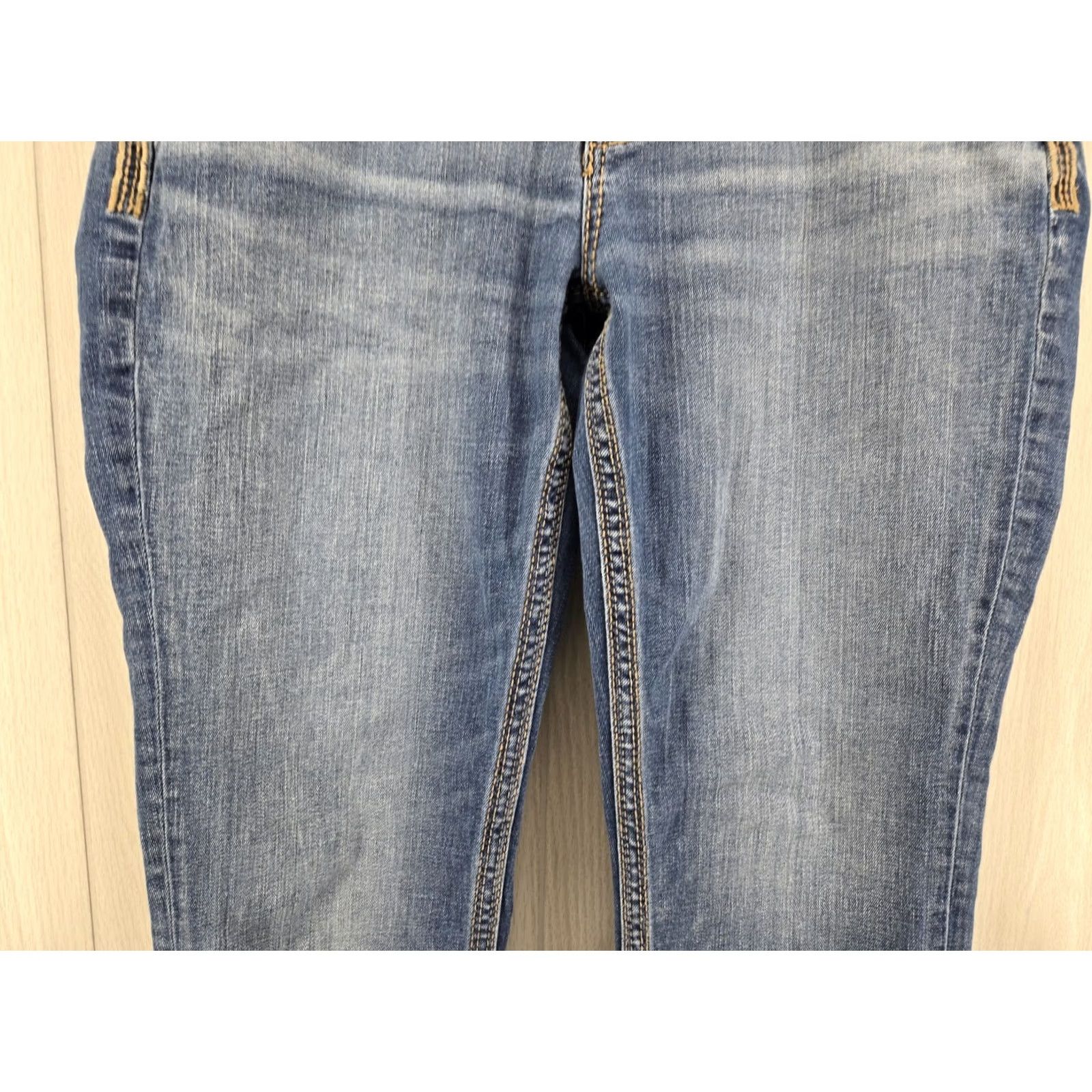 Vintage BKE Jake Jeans Distressed Wash 34x32 Denim Straight Leg 5-Pocket Regular Mens Size US 34 / EU 50 - 3 Thumbnail