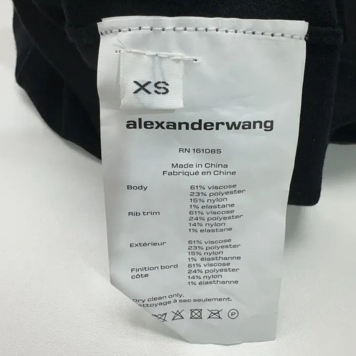 Alexander Wang Alexander Wang Black Short Sleeve Dress - Size XS / US 0-2 / IT 36-38 - 3 Thumbnail