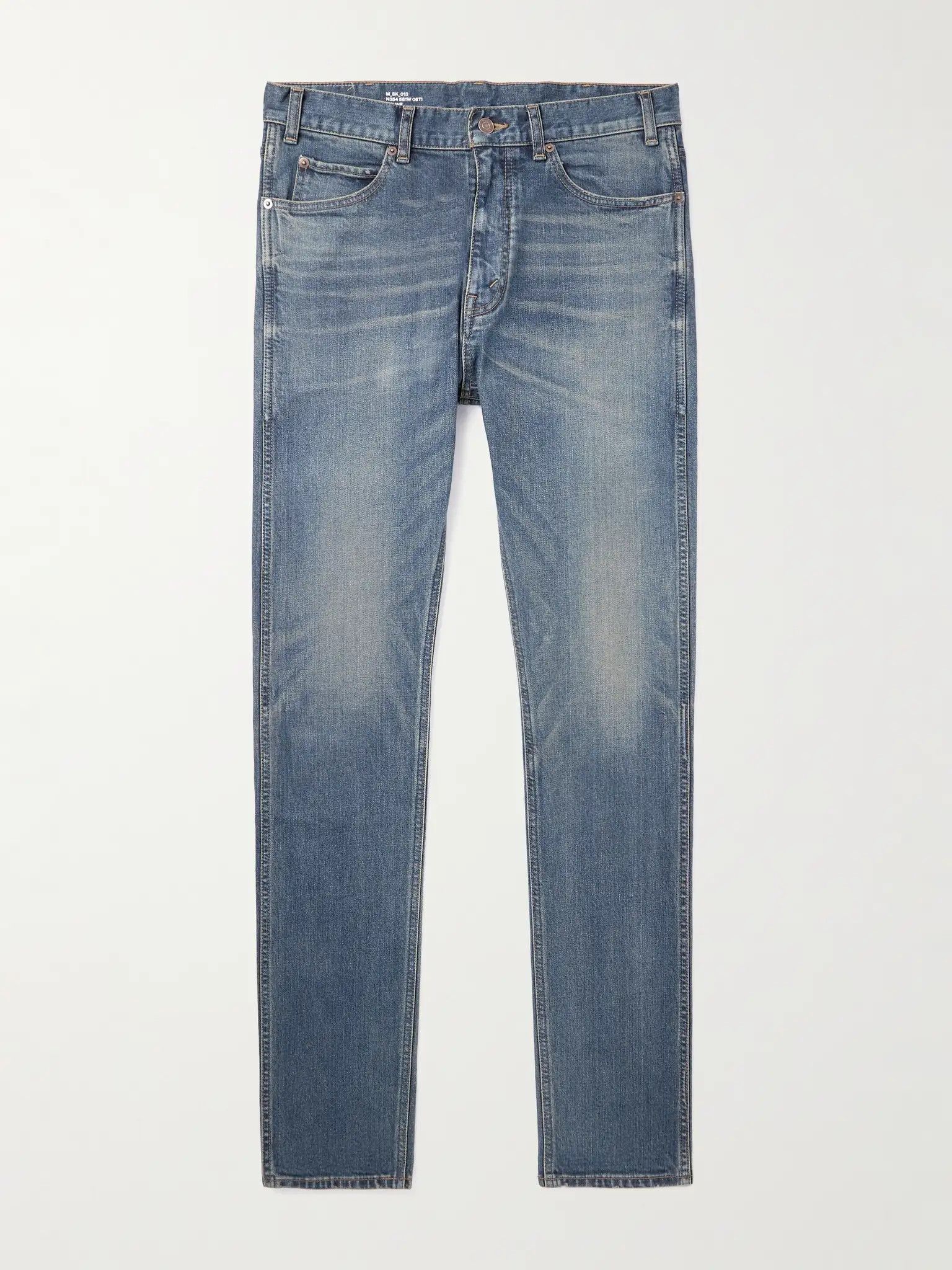 Celine o1w1db10526 2N9466 Skinny Denim Pant in Blue Size US 31 - 1 Thumbnail