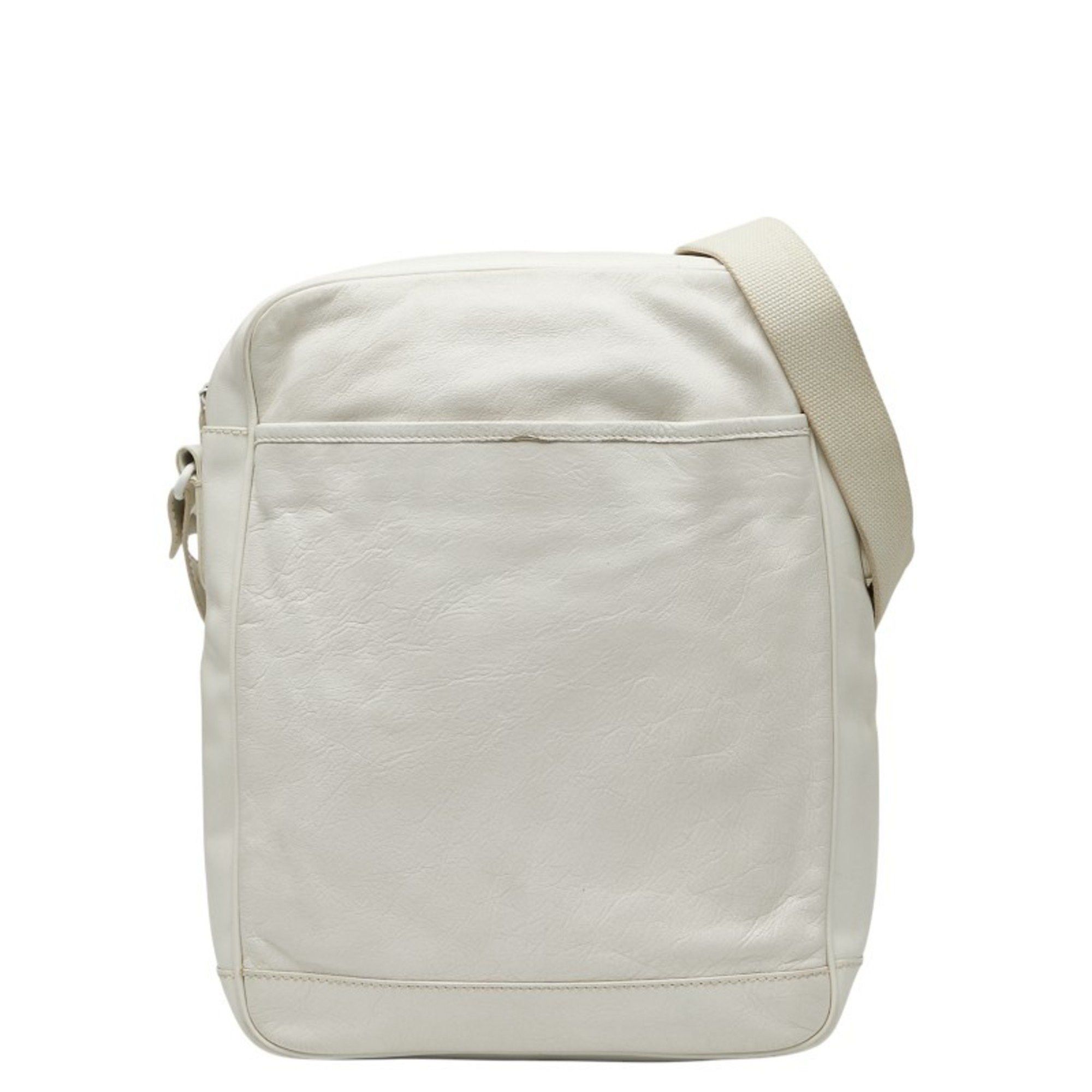 Balenciaga Balenciaga Reporter Crossbody Shoulder Bag 272862 White Leather Women's BALENCIAGA Size ONE SIZE - 1 Thumbnail
