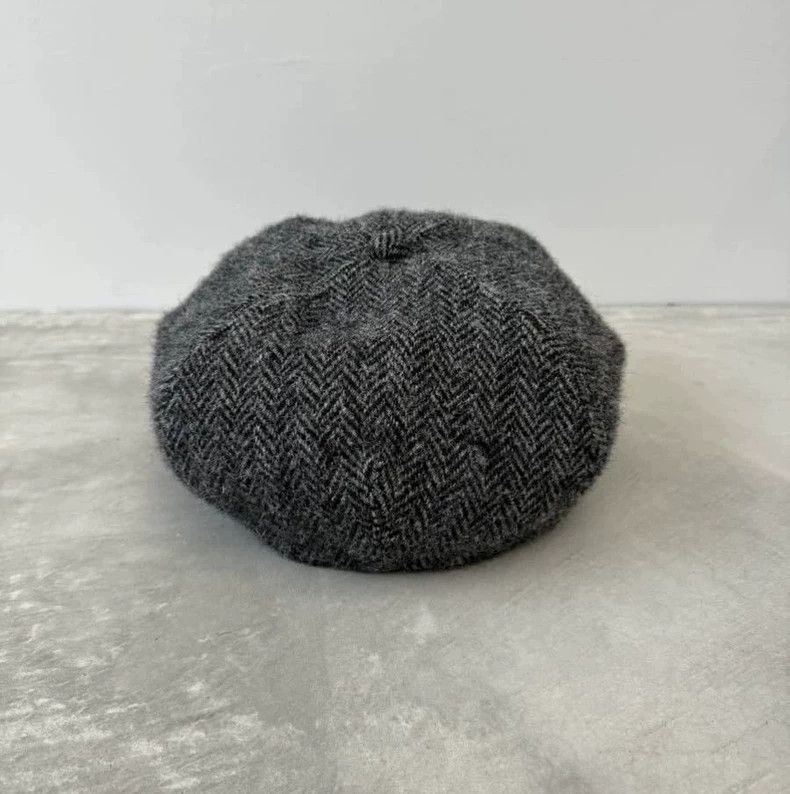 The Real McCoy's The Real McCoys Herringbone Eight-point Cap Newsboy Cap Du Size ONE SIZE - 4 Thumbnail