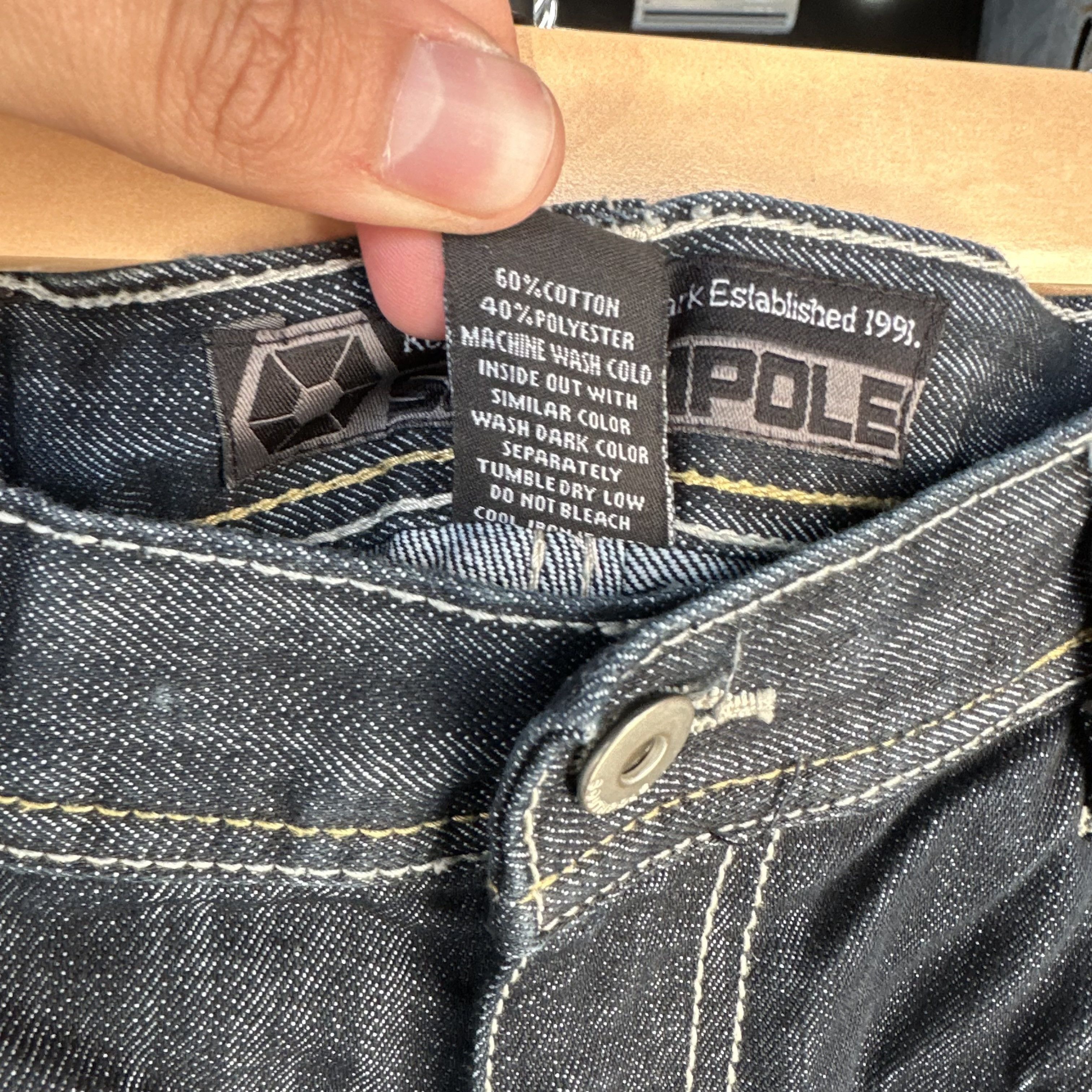 Southpole Vintage Y2k Southpole Wide Leg Jeans Mens 36x32 Gold Tab Size US 36 / EU 52 - 6 Thumbnail