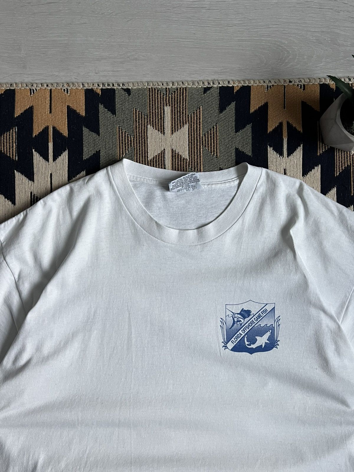 Lee × Vintage Vintage 1993 Lee Florida Offshore Game Fish T-shirt Size US XL / EU 56 / 4 - 5 Thumbnail