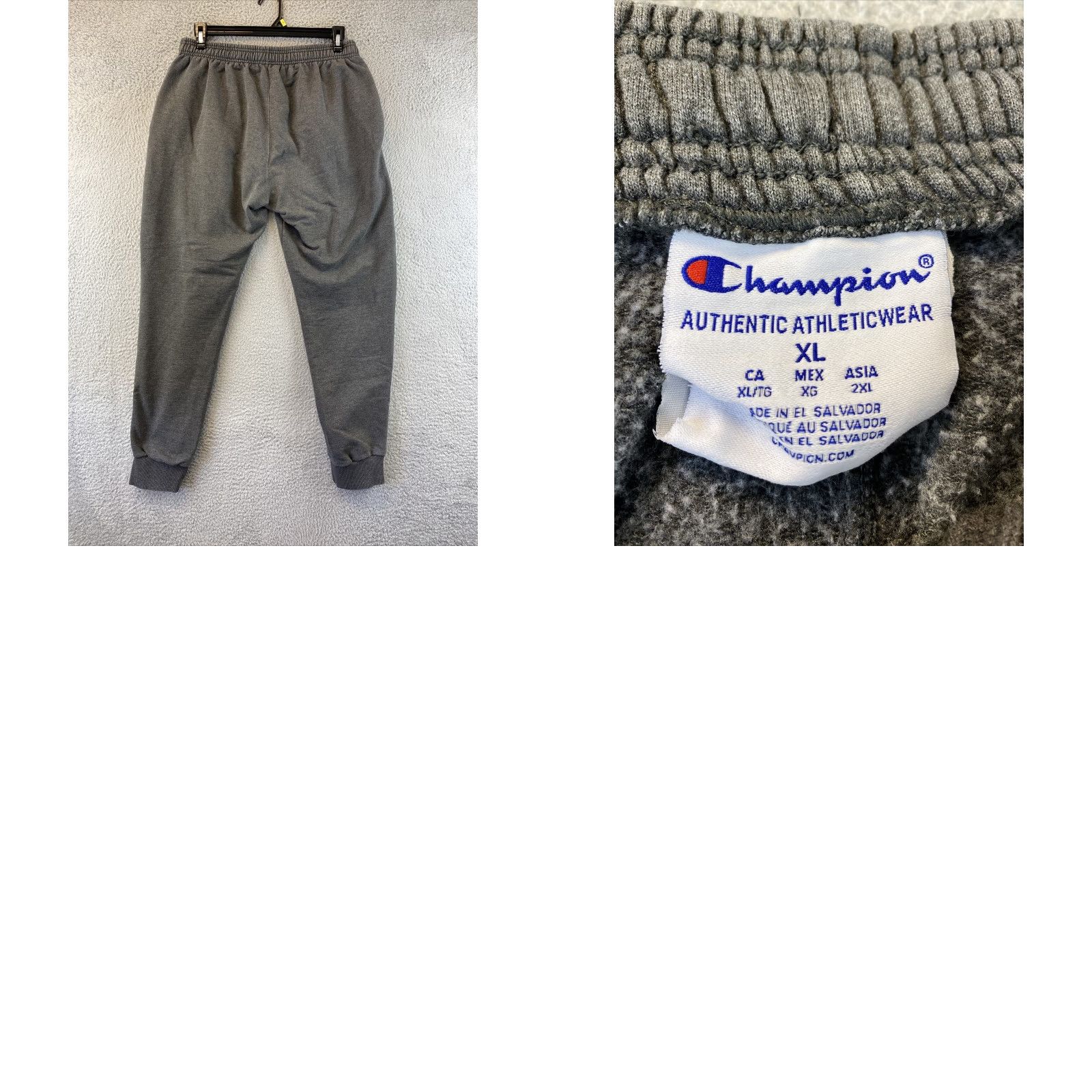Champion Champion Men's Sweatpants XL Gray Athletic Joggers Outdoor Tapered Fit Activewear 34x30 Size US 34 / EU 50 - 8 Thumbnail