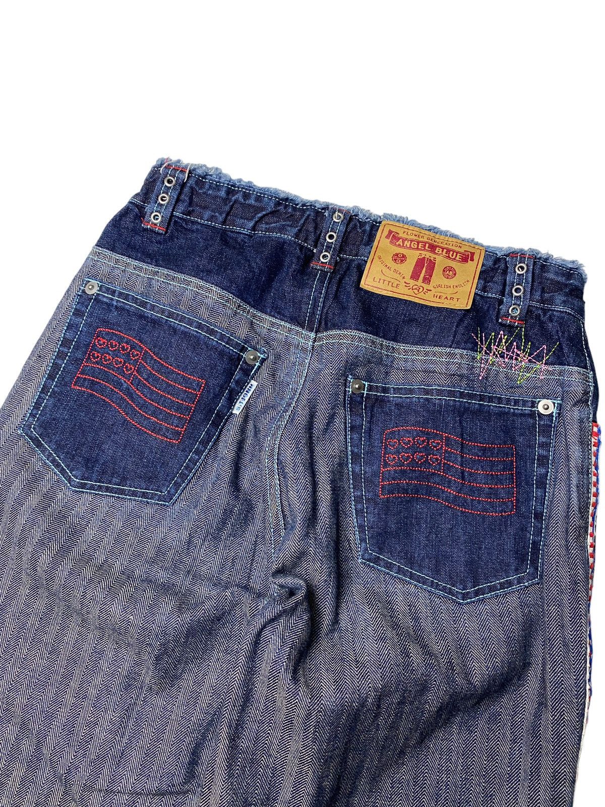 Angel Blue 2000's Angel Blue Teddy Bear Cute Y2K Jeans Size 36" / US 14 / IT 50 - 4 Thumbnail