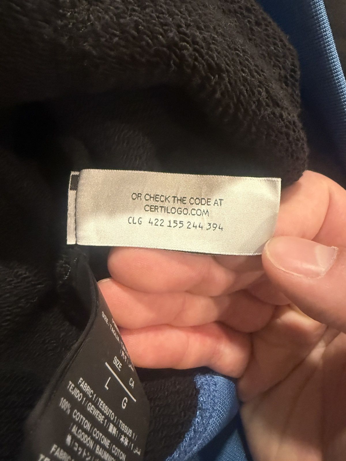 Palm Angels PALM ANGELS DOUBLE LAYER HOODIE SIZE LARGE Size US L / EU 52-54 / 3 - 6 Thumbnail