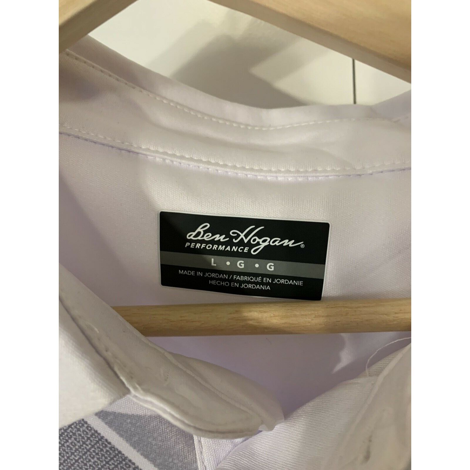 Other NEW BEN HOGAN PERFORMANCE , White Gray Polo SZ L NWT Size US L / EU 52-54 / 3 - 2 Thumbnail
