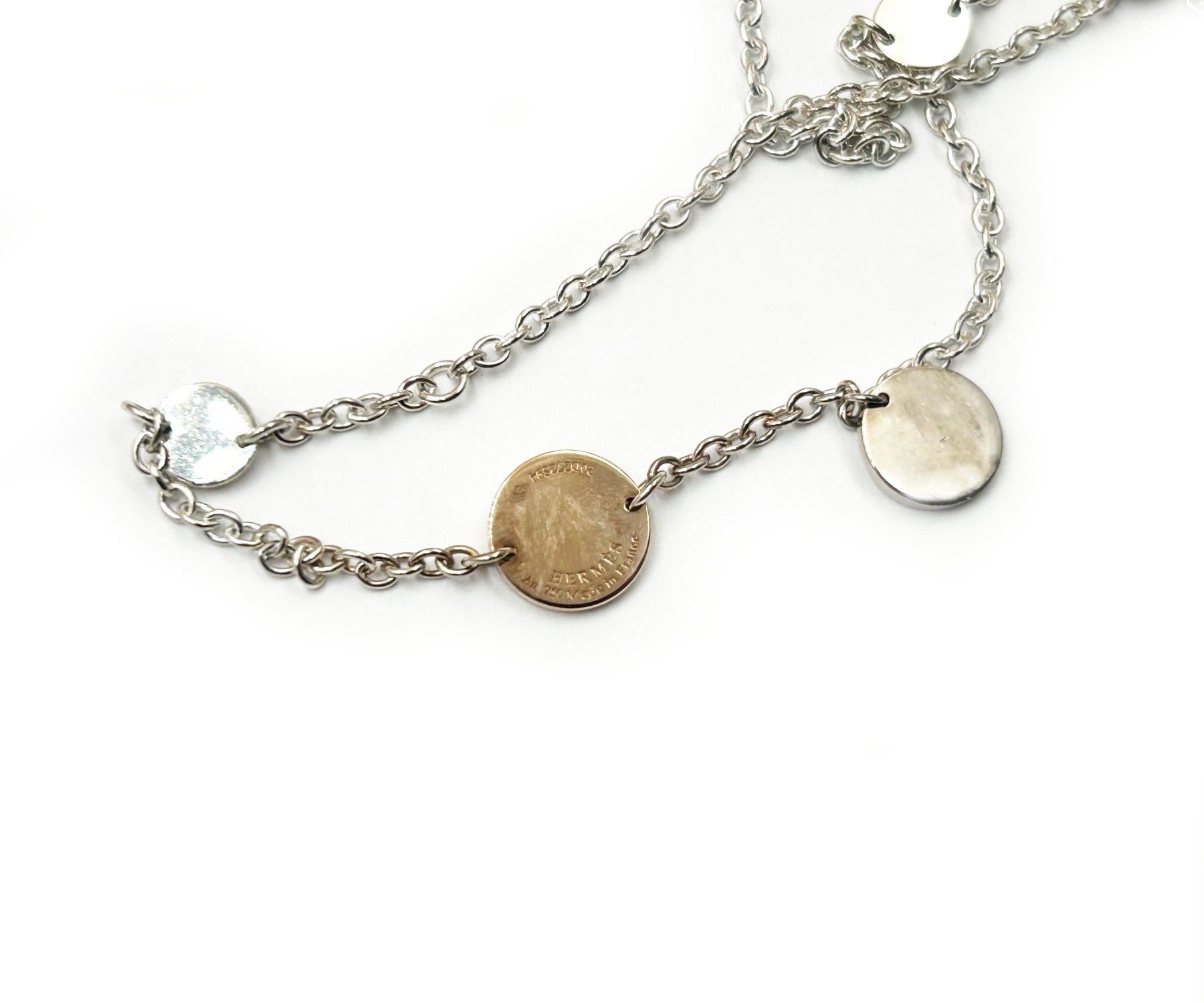 Hermes Hermes Silver 925 Gold 750 Confetti Necklace Size ONE SIZE - 5 Thumbnail
