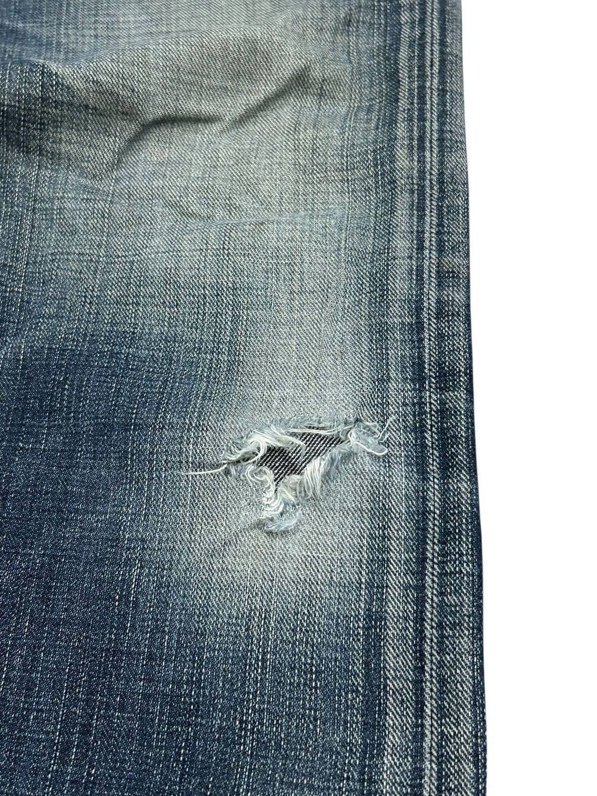 20471120 × Edwin × Japanese Brand Edwin 503 Bootcut Blue Trip Edgeline Washed Denim Size US 30 / EU 46 - 7 Thumbnail