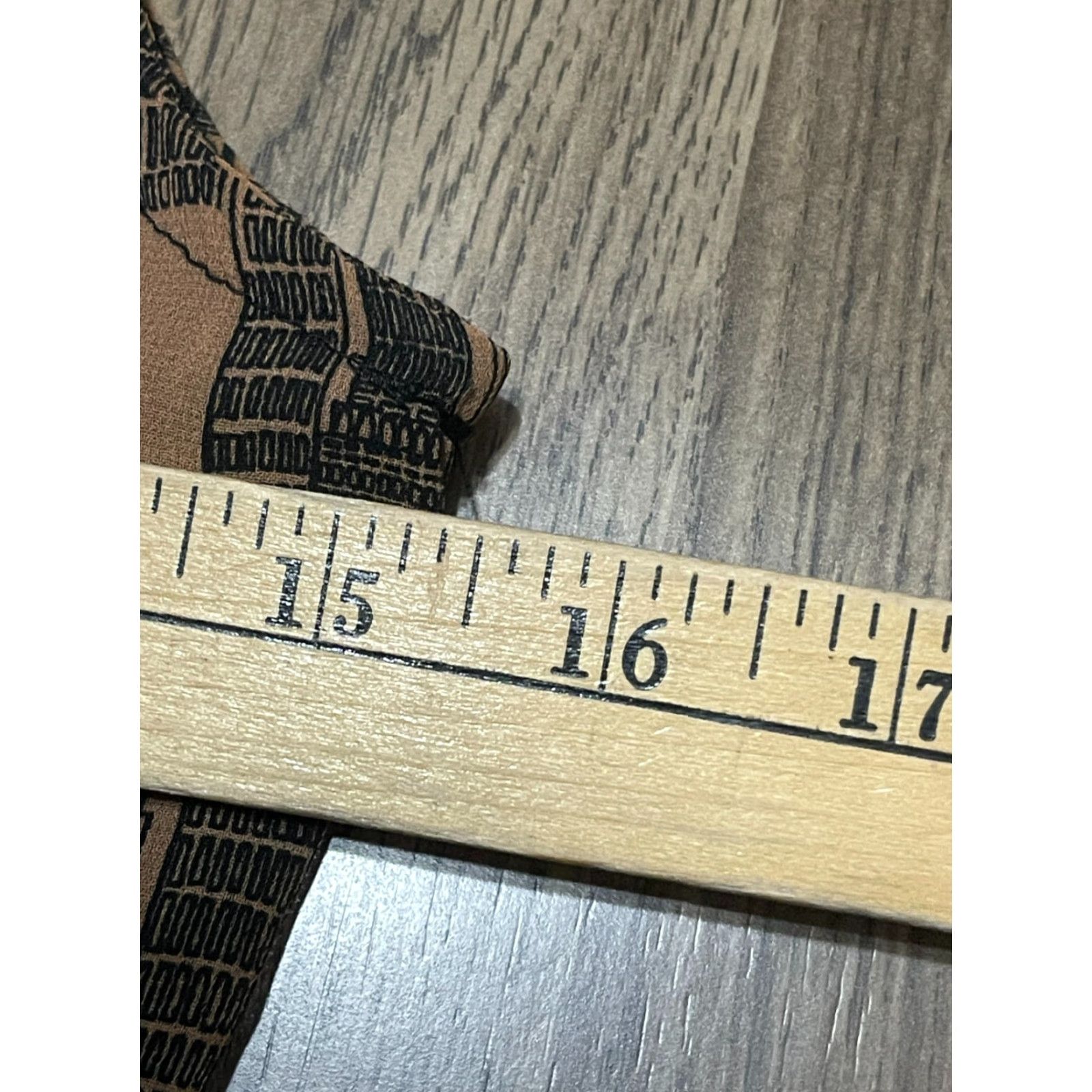 Vintage Yumi Dress Women's Small Sleeveless Brown Black Waist Tie, Fit & Flare, Short, Casual, Regular, Dress Size S / US 4 / IT 40 - 4 Thumbnail