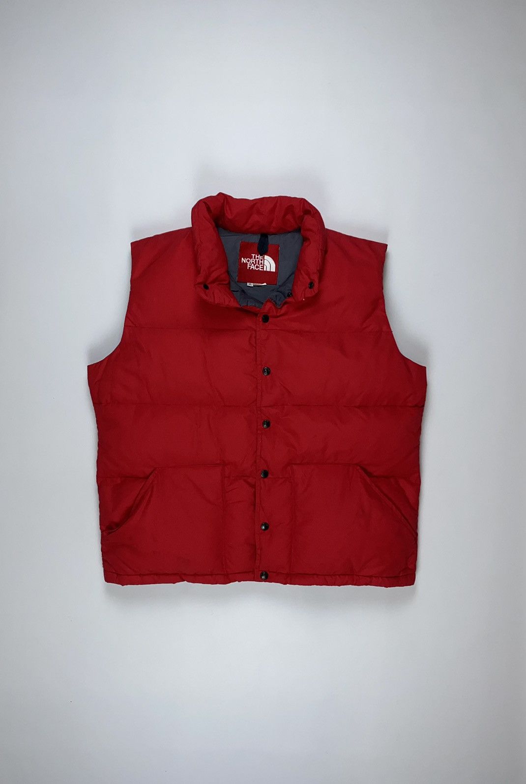 ? 70s 80s The North Face vintage down vest red button man