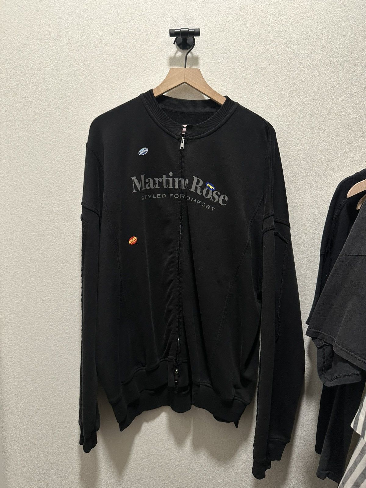 Martine Rose Martine Rose — Black Zip Up Track Jacket Size US M / EU 48-50 / 2 - 1 Thumbnail