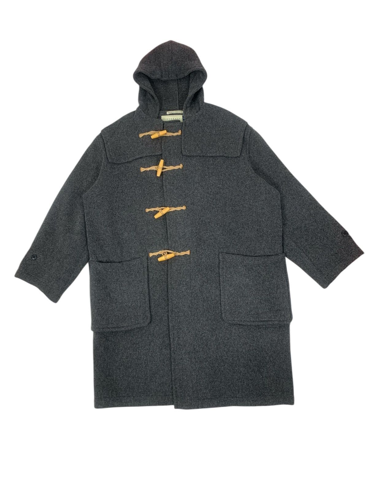 Designer Gloverall Made in England designer Luxury Wool Duffle Coat Size US XL / EU 56 / 4 - 1 Thumbnail
