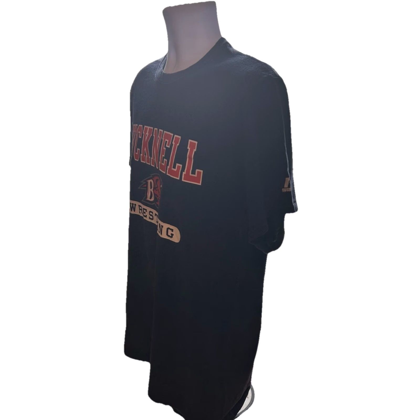 Vintage VINTAGE Bucknell University Wrestling Shirt Men Medium Navy Blue Short Sleeve Russell Size US M / EU 48-50 / 2 - 4 Thumbnail
