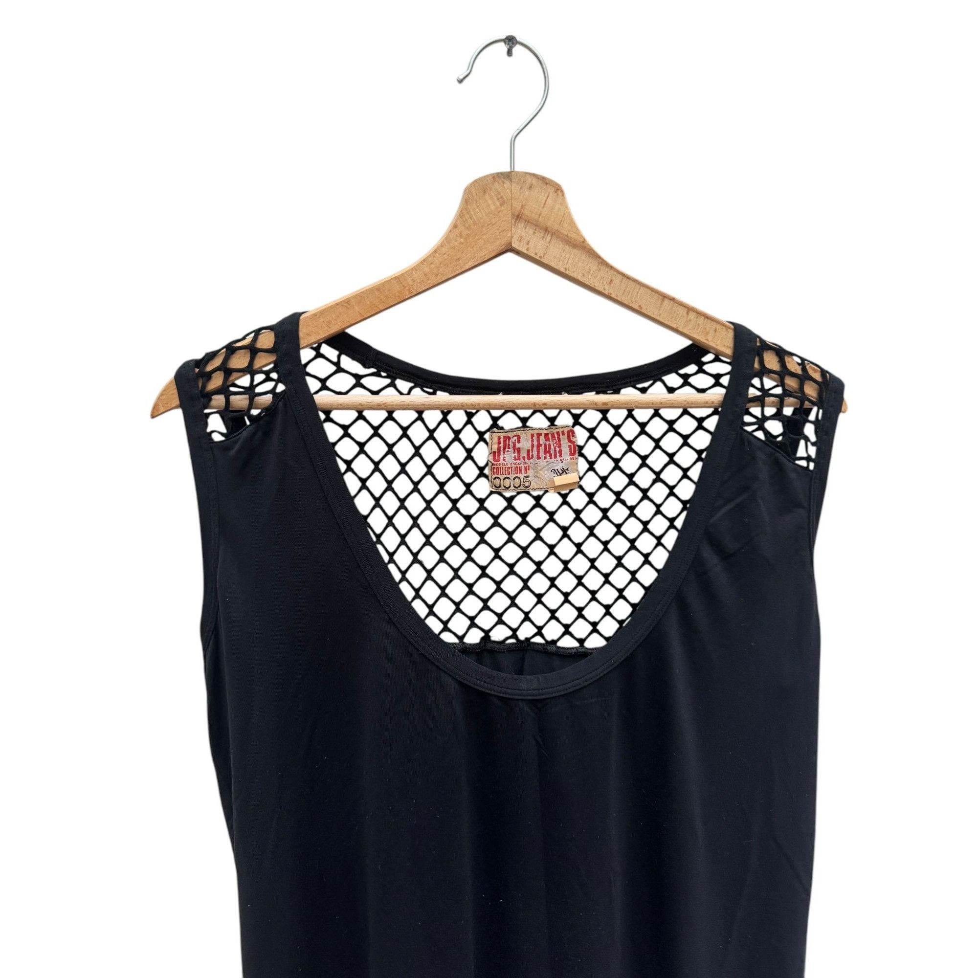 Jean Paul Gaultier Black Mesh Fusion Tank top Size US M / EU 48-50 / 2 - 2 Thumbnail