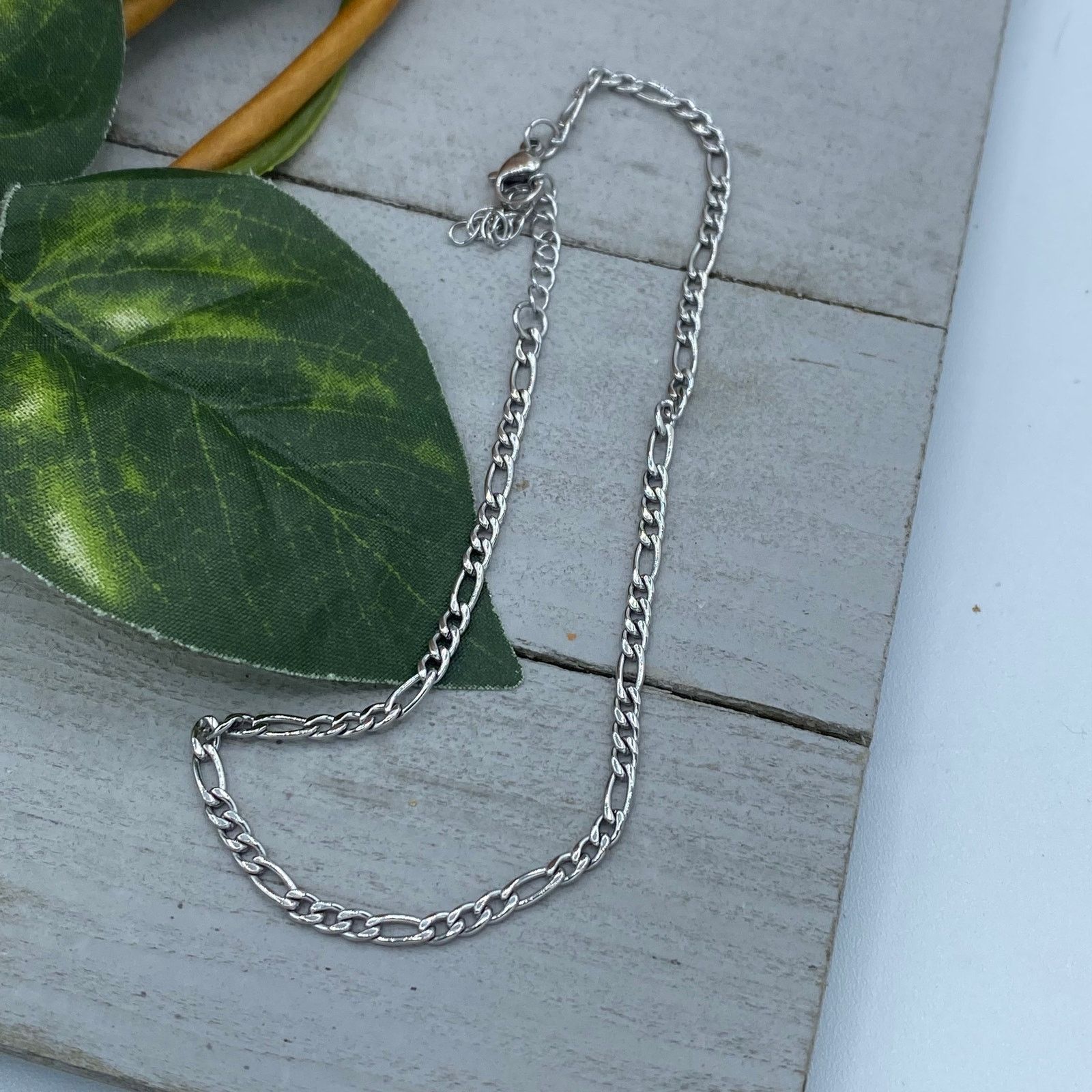The Unbranded Brand Stainless Steel 3 mm Figaro Anklet Size ONE SIZE - 2 Thumbnail