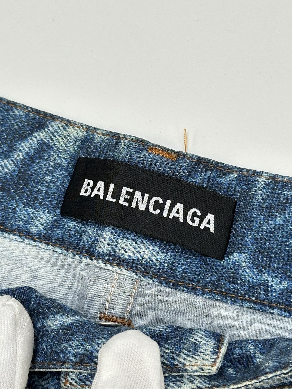 Balenciaga Balenciaga Trompe L’oeil Popeline Denim Pants Size US 30 / EU 46 - 8 Thumbnail