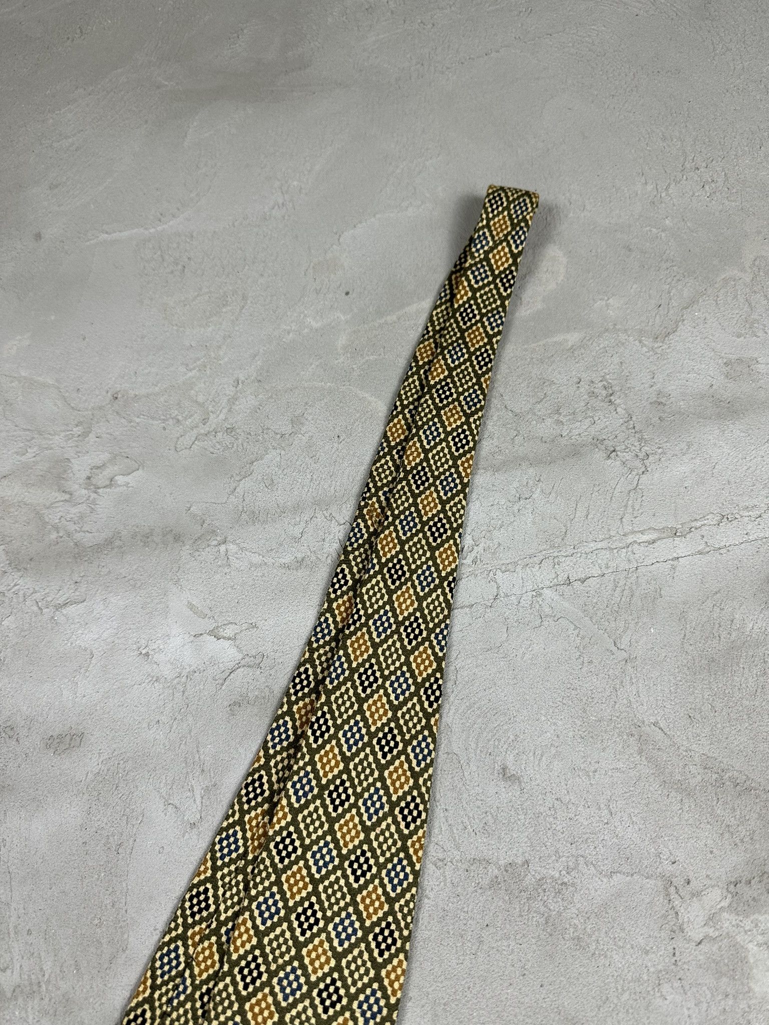 Designer × Ermenegildo Zegna Vintage Ermenegildo Zegna Silk Luxury Patterned Tie Size ONE SIZE - 3 Thumbnail