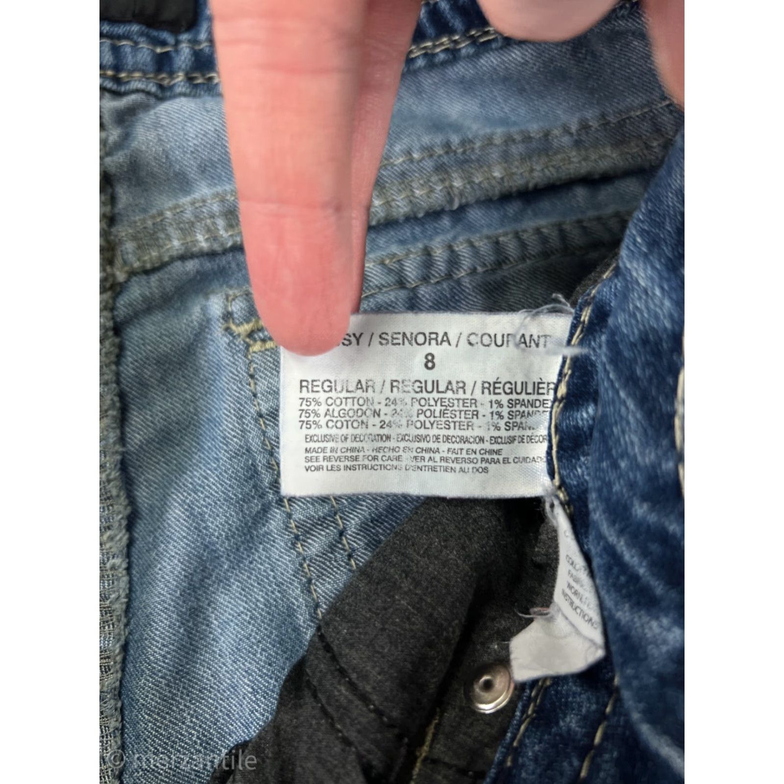Nine West Nine West Jeans Womens 8 Blue Bootcut Denim Cotton Stretch Logo 5-Pocket Pockets Regular Inseam 30 Modern Classic American Mens? Size 30" / US 8 / IT 44 - 5 Thumbnail