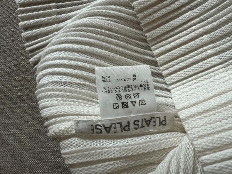 Issey Miyake Issey Miyake size:3 A white cotton and linen women's top Size S / US 4 / IT 40 - 2 Thumbnail